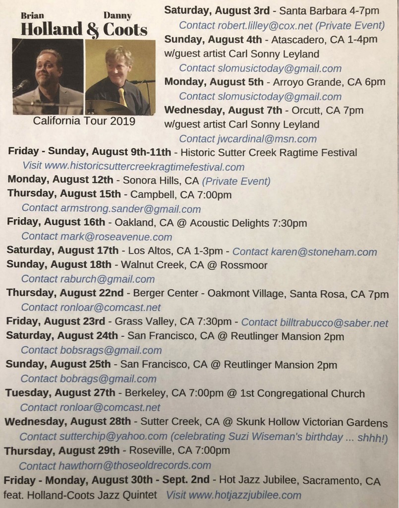 Holland-Coots 2019 Cali Tour - Aug 1 2019 - 2-58 PM